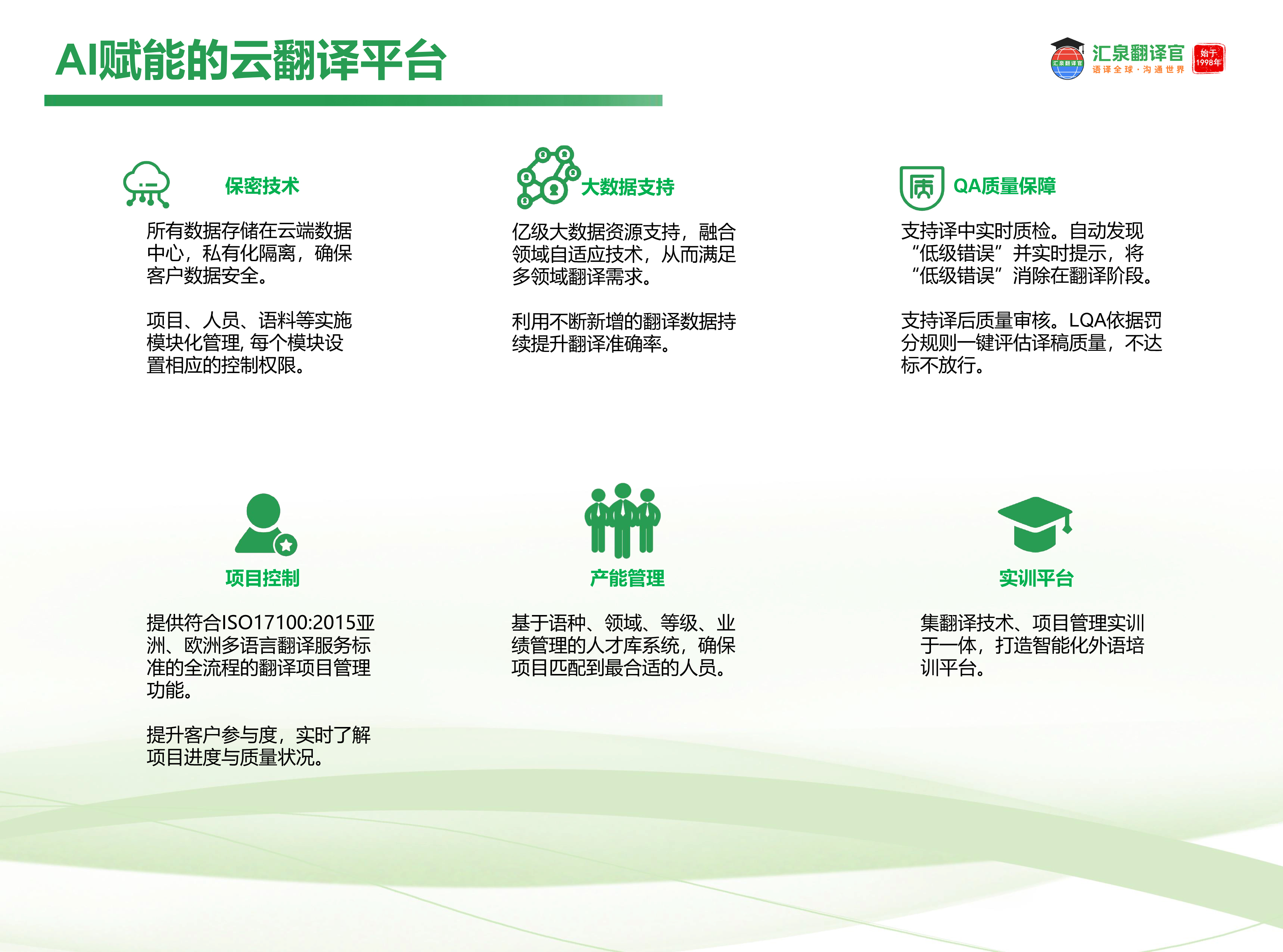 汇泉翻译AI赋能的云翻译平台,汇泉翻译技术平台,汇泉翻译自主研发翻译平台