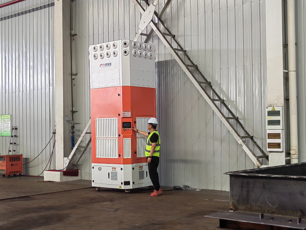 自循环焊烟净化器在江苏电力设备行业现场应用案例照片