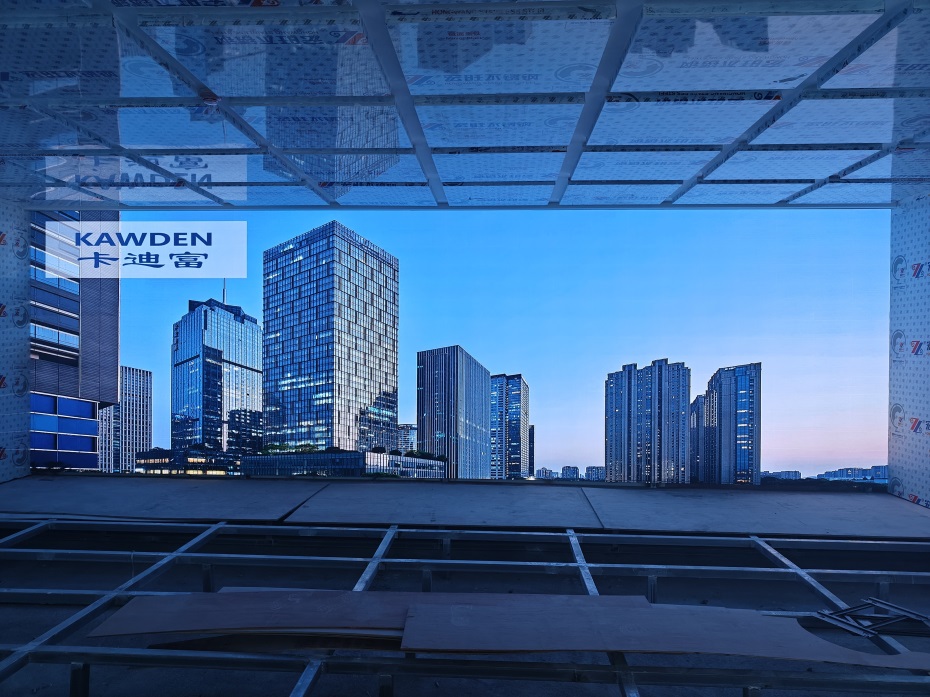 卡迪富之某总部大厦展厅led显示屏