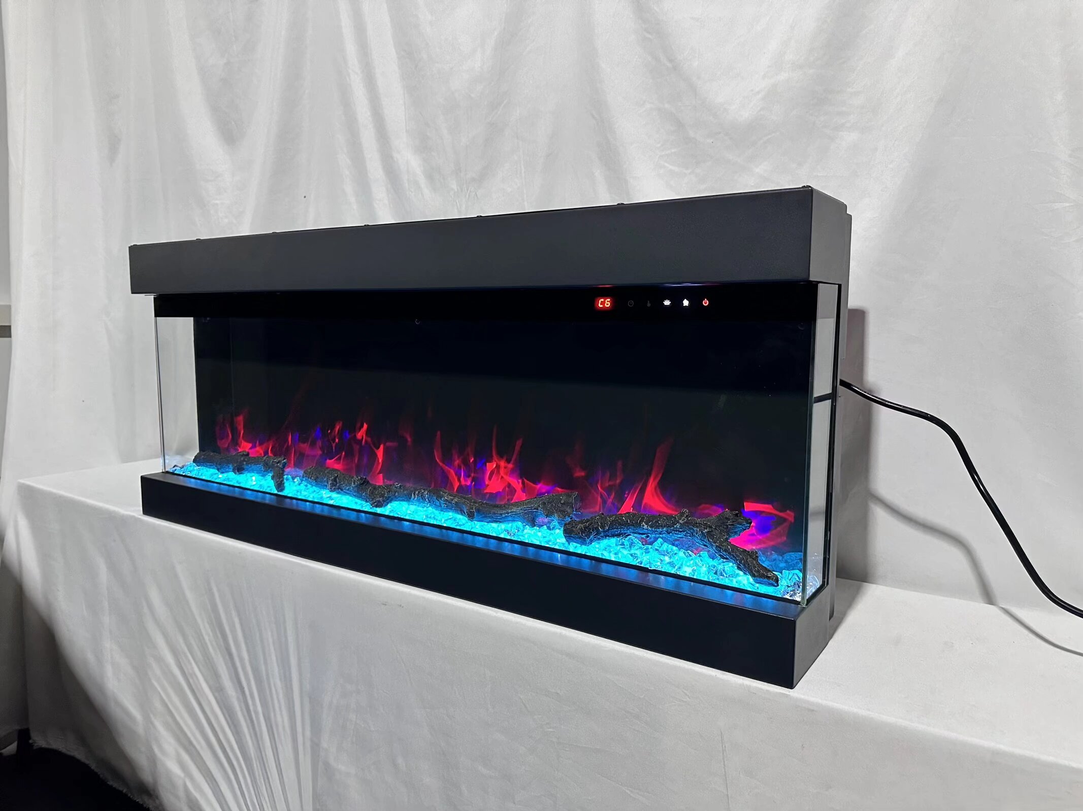 如意佳高端款三面仿真壁炉1