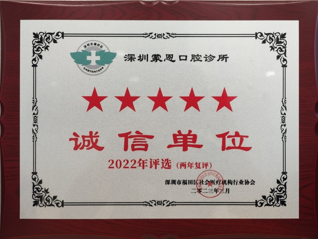 2022年诚信单位_
